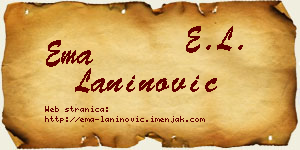 Ema Laninović vizit kartica
